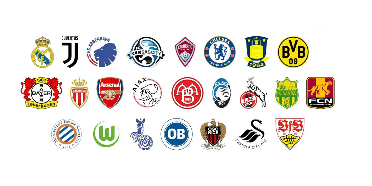 Club logos using m-station football rebounders by munin sports