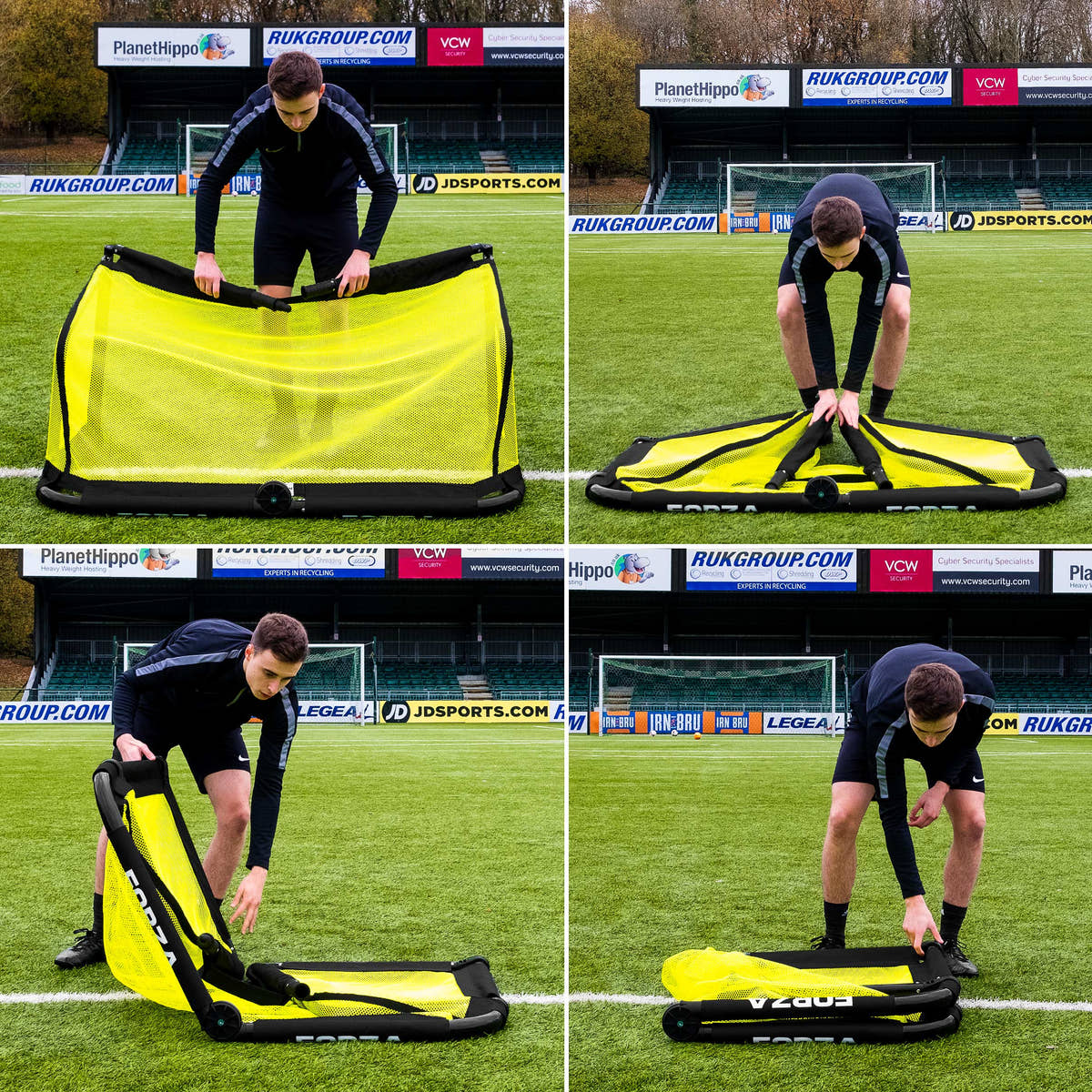 FORZA POD Goal – Pro Alu50 Folding Football Goal [4x Sizes]